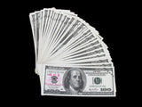 $100,000 Dollars Full Print Bills Stack Prop Money Training Banknotes